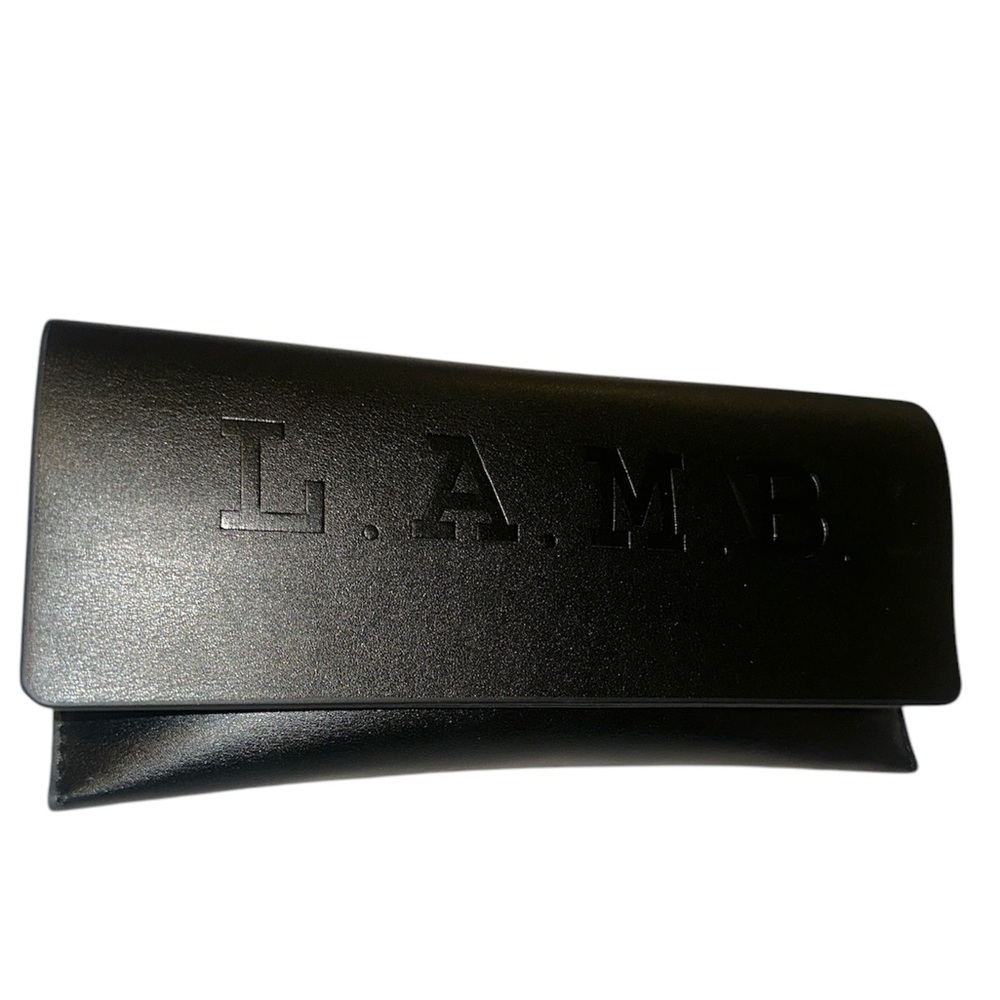 L.A.M.B black hard leather case